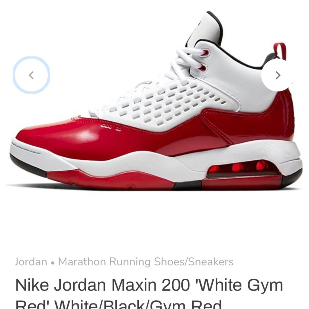 Nike Jordan Maxin 200 Red/White Sneakers/Gymshoes